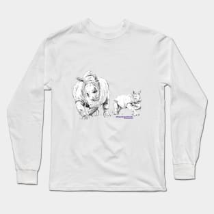 Rhino Father and Son! Long Sleeve T-Shirt